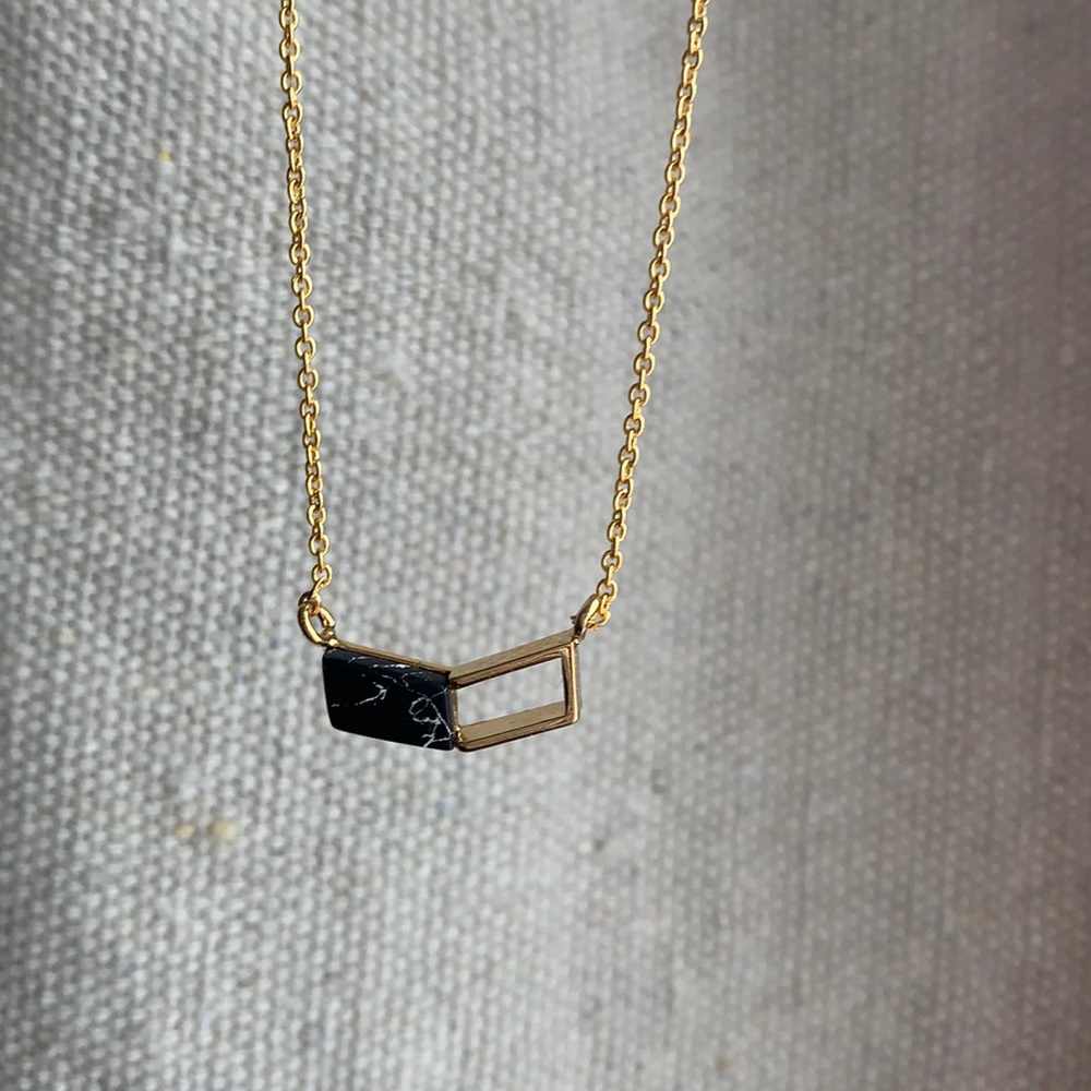 NWOT Etsy Edgy Chevron Necklace